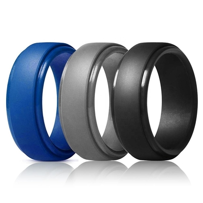Compromiso Ring Finger Ring For Men de la boda del silicón y logotipo de encargo de las mujeres