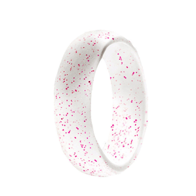 Anillos de encargo elegantes del silicón de las mujeres con los anillos de bodas elegantes de destello finos del silicón