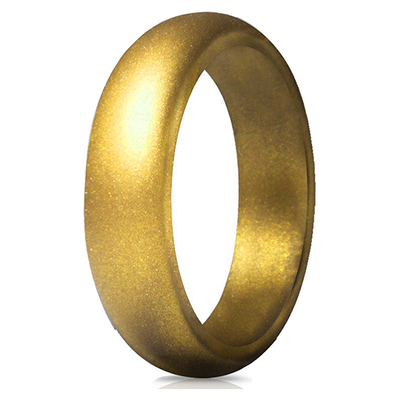 Anillos de encargo elegantes del silicón de las mujeres con los anillos de bodas elegantes de destello finos del silicón