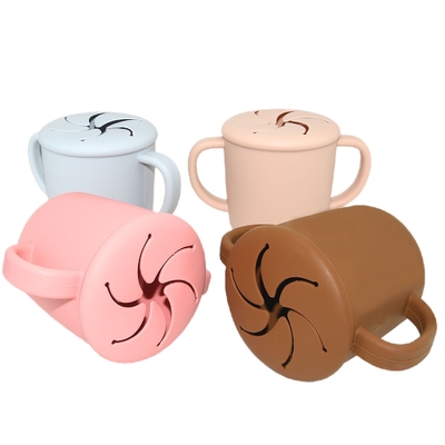 Taza libre del bocado del silicón del bebé de BPA irrompible