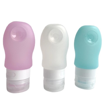 Juego de botellas de viaje de silicona Aprobado por la Tsa A prueba de fugas Recargable Silicona Exprimible Accesorios de viaje Contenedores para Toi