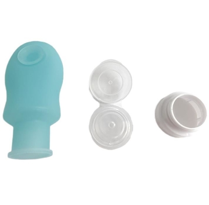 Juego de botellas de viaje de silicona Aprobado por la Tsa A prueba de fugas Recargable Silicona Exprimible Accesorios de viaje Contenedores para Toi