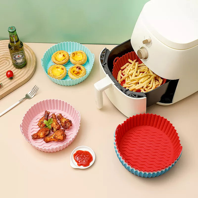 Freidora de aire, olla de silicona, freidora de aire segura para alimentos, accesorios para horno, reemplazo de papel de revestimiento de pergamino inflamable