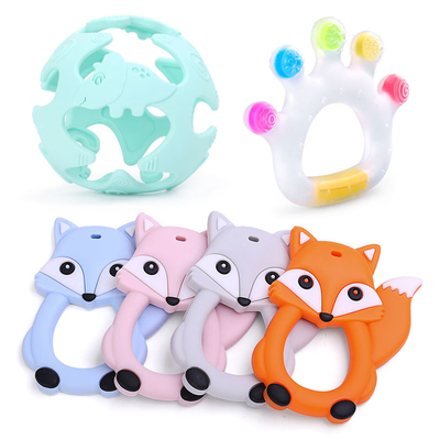 Dentición de goma natural amistosa Ring Toys Wear Resistant de Eco ISO