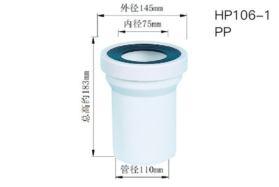 Álcali plástico Fuelproof resistente del tubo de desagu&quot;e del retrete del WC de 3 pulgadas