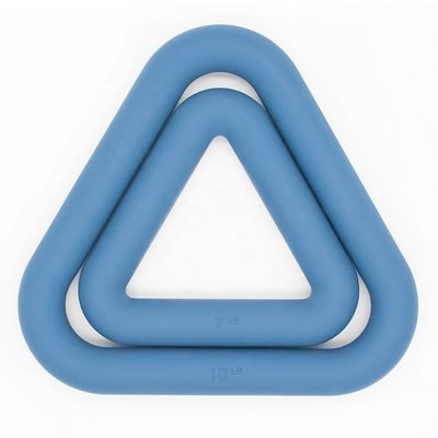 Poder libre Ring Dumbbells de los pesos de Kettlebell del triángulo del sistema de la pesa de gimnasia del silicón