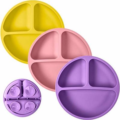 Componente dividido silicón determinado de alimentación de la placa tres de la succión del silicón del arco iris